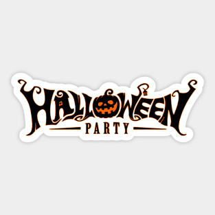 Halloween Party Sticker